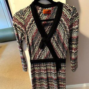 Designer Missoni knit sweater dress